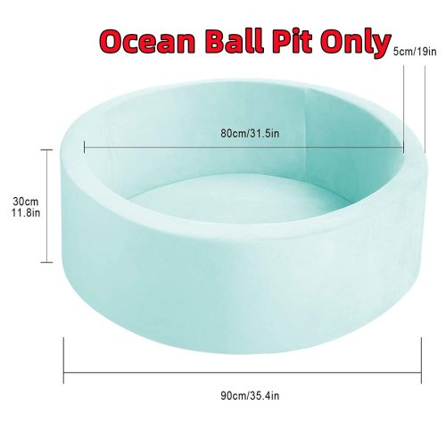 90x30cm Ocean Ball Play Pit Soft Baby Kids Paddling Foam Pool Child Barrier Toy.