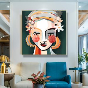 Sophie II Gold Frame Canvas Wall Art