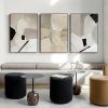 Modern Abstract 3 Sets Black Frame Canvas Wall Art