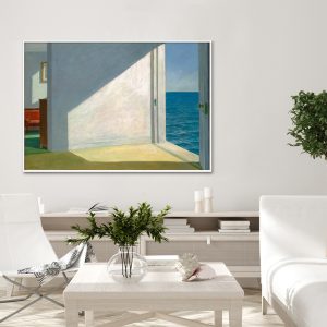 Room By The Sea By Edward Hopper White Frame Canvas Wall Art