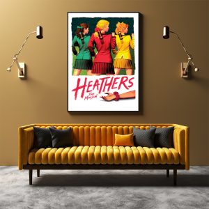 Heathers The Musical Black Frame Canvas Wall Art