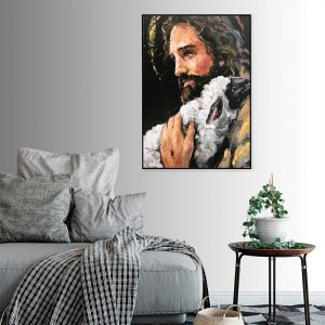 Back In His Arms Black Frame Canvas Wall Art