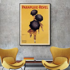 Parapluie Revel Black Frame Canvas Wall Art