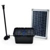 PROTEGE Solar Powered Water Fountain Pump Pond Kit with Eco Filter Box