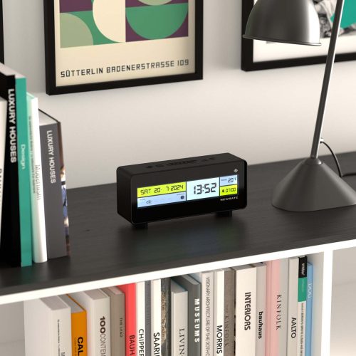 Newgate Futurama Lcd Alarm Clock Black Case Lens