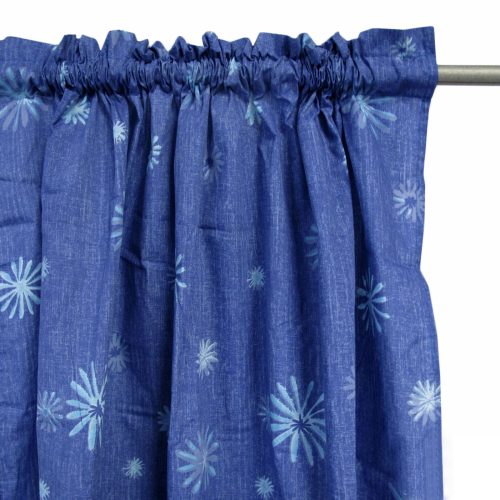 Pair of Polyester Cotton Rod Pocket Curtains
