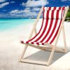 Outdoor Furniture Sun Lounge Wooden Beach Chairs Deck Chair Folding Patio
