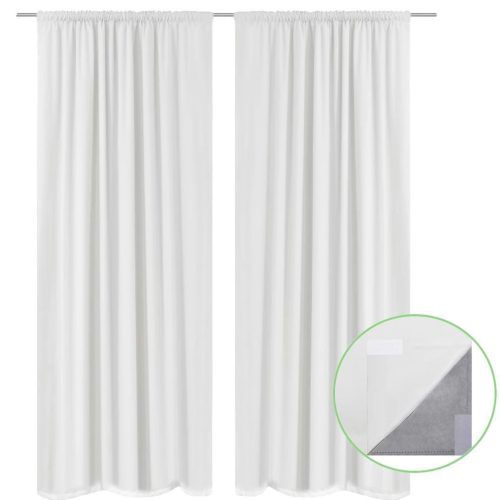 2 pcs Energy-saving Blackout Curtains Double Layer 140 x 245 cm