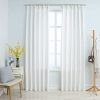 Blackout Curtains with Hooks 2 pcs Off White