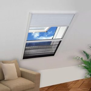 Insect Plisse Screen Window Aluminium with Shade