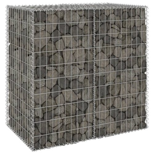Gabion Wall with Covers Galvanised Steel