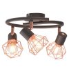 Ceiling Lamp with E14 Black and Copper