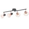 Ceiling Lamp with E14 Black and Copper