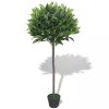 Artificial Bay Tree Plant with Pot Green