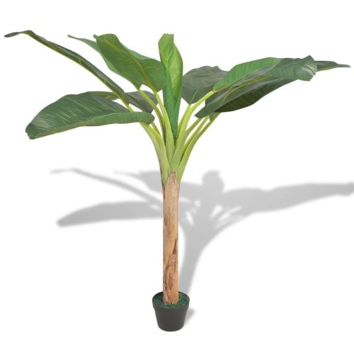 Artificial Banana Tree Plant with Pot Green