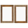 Photo Frames 2 pcs Solid Reclaimed Wood and Glass
