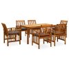 Garden Dining Set with Cushions Solid Acacia Wood