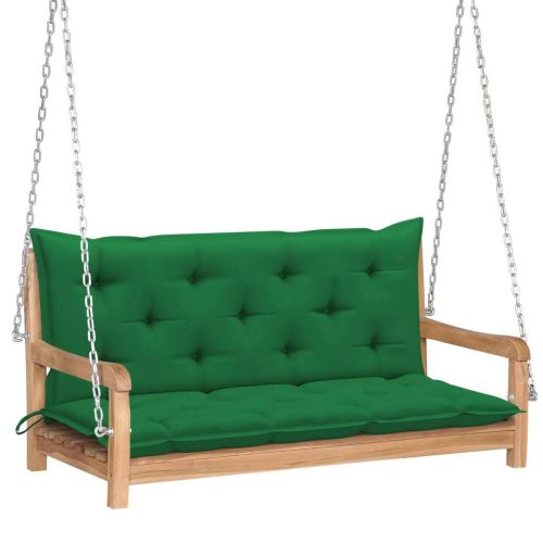 Swing Bench with Cushion 120 cm Solid Teak Wood