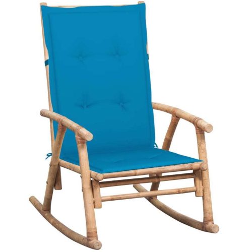 Rocking Chair with cushion Bamboo