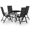 Bistro Set Black and Anthracite