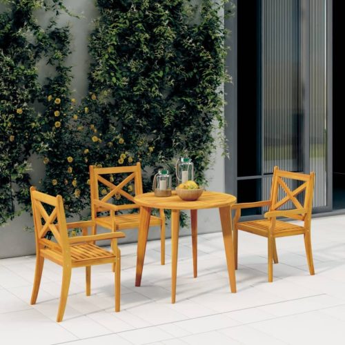 Outdoor Dining Chairs Solid Wood Acacia