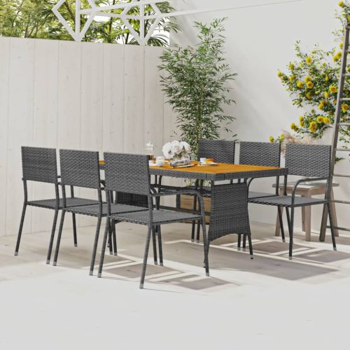 Outdoor Dining Set Poly Rattan
