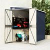 Wall-mounted Garden Shed Galvanised Steel