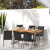 Garden Chairs Steel and Textilene Black