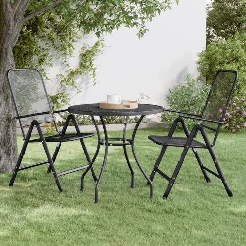 Garden Table Expanded Metal Mesh Anthracite