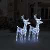 Christmas Reindeers 80 LEDs Acrylic