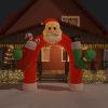 Christmas Inflatable Santa & Snowman Arch Gate LED