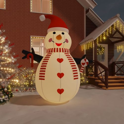 Inflatable Snowman with LEDs