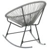 Outdoor Rocking Chair Poly Rattan – Grey