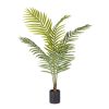 Green Artificial Indoor Rogue Areca Palm Tree Fake Tropical Plant Home Office Decor