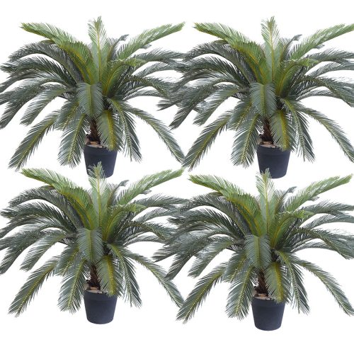 Artificial Indoor Cycas Revoluta Cycad Sago Palm Fake Decoration Tree Pot Plant