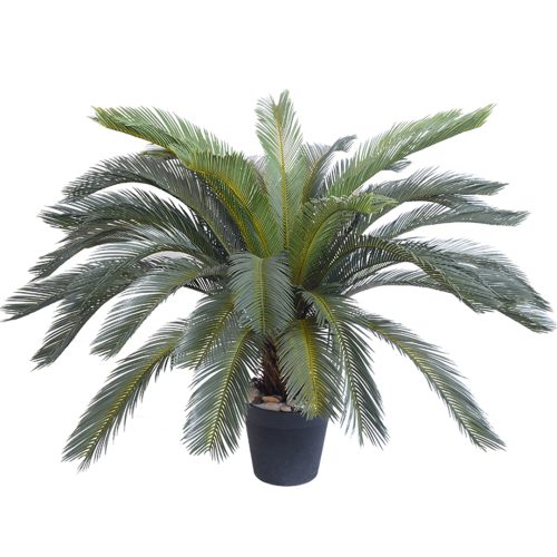 Artificial Indoor Cycas Revoluta Cycad Sago Palm Fake Decoration Tree Pot Plant