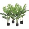 145cm Green Artificial Indoor Swallowtail Sunflower Tree Fake Plant Simulation Decorative