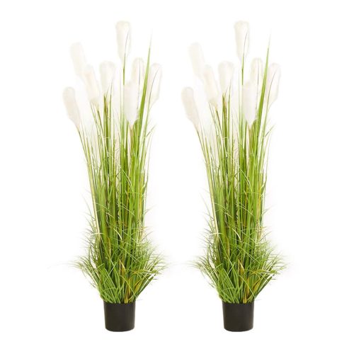 Green Artificial Indoor Potted Reed Grass Tree Fake Plant Simulation Decorative