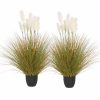 137cm Artificial Indoor Potted Reed Bulrush Grass Tree Fake Plant Simulation Decorative