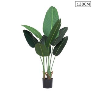Artificial Green Indoor Traveler Banana Fake Decoration Tree Flower Pot Plant