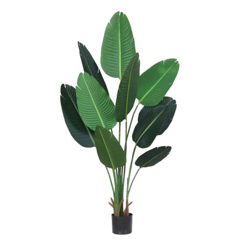 Artificial Green Indoor Traveler Banana Fake Decoration Tree Flower Pot Plant