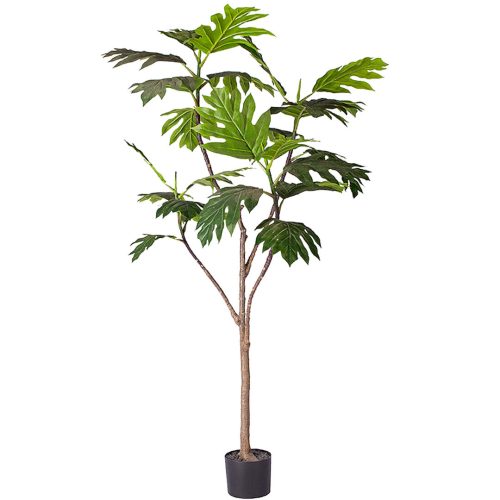 Artificial Natural Green Split-Leaf Philodendron Tree Fake Tropical Indoor Plant Home Office Decor