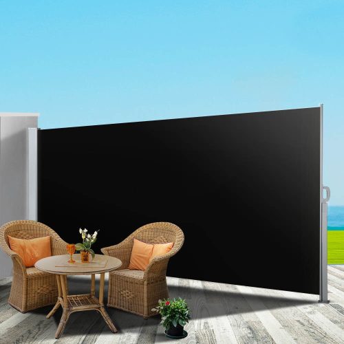 Side Awning Outdoor Blinds Sun Shade Retractable Screen BK