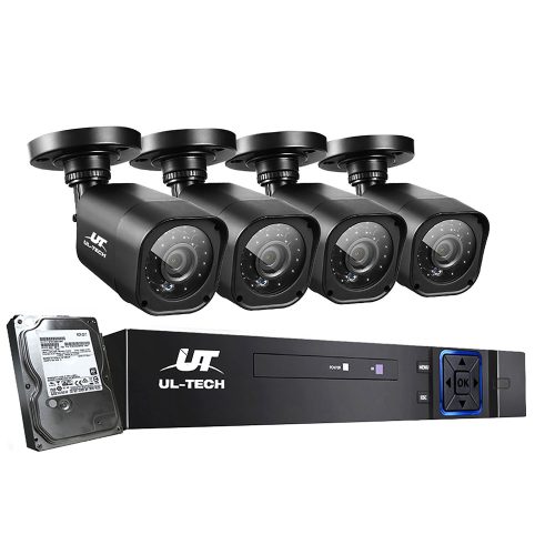 CCTV Security System 4CH DVR 1080P 4 Camera Sets – 1 TB