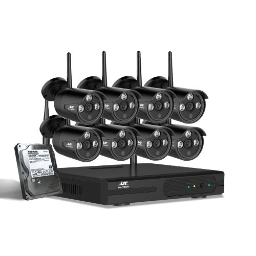 3MP 8CH Wireless Security Camera NVR Video