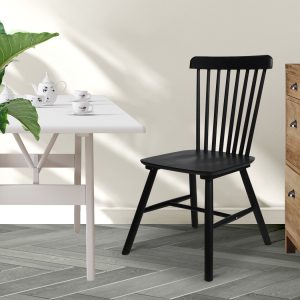 Set of 2 Dining Chairs Side Chair Replica Kitchen Wood Furniture