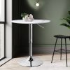 Bar Table Swivel Counter Dining Table Furniture Cafe Outdoor Round Edge.