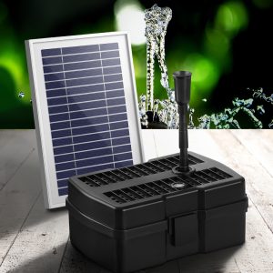 Solar Pond Pump with Eco Filter Box Water Fountain Kit