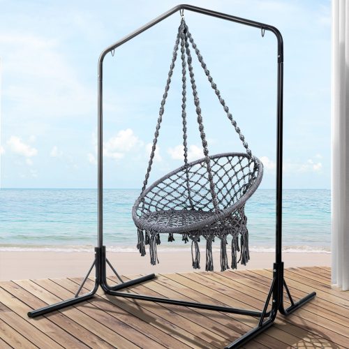 Hammock Chair Swing Bed Relax Rope Portable Outdoor Hanging Indoor 124CM