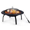 Portable Outdoor Fire Pit BBQ Grail Camping Garden Patio Heater Fireplace